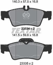 TEXTAR Set Placute Frana, Frana Disc 2333403 Brabus 38S/50S Mercedes-Benz Cls/E-Class/Sl