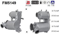 AS Filtru Funingine/Particule, Sist. De Esapament Fm5149 Audi A3/Q2/Q3 Seat Alhambra (FM5149)