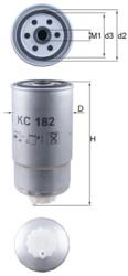 MAHLE Filtru Combustibil Kc182 Great Wall Hover Pi Iveco Daily Ii/Daily Iii/Daily Iv
