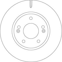 TRW Disc Frana Df6936 Hyundai Ioniq Kia Niro I (DF6936)