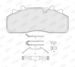 BERAL Set Placute Frana, Frana Disc Bcv29159Tk Daf Cf/Lf/Lf 55 Renault Trucks Midlum