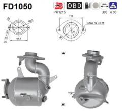 AS Filtru Funingine/Particule, Sist. De Esapament Fd1050 Subaru Trezia Toyota Auris