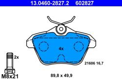ATE Set Placute Frana, Frana Disc 13.0460-2827.2 Alfa Romeo 156/164/166 Lancia Kappa (13.0460-2827.2)