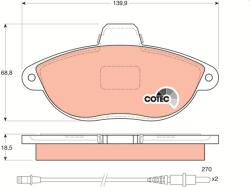 TRW Set Placute Frana, Frana Disc Gdb1216 Citroën Evasion/Jumpy I Fiat Scudo/Ulysse (GDB1216)