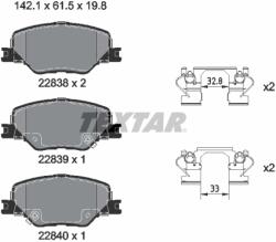 TEXTAR Set Placute Frana, Frana Disc 2283801 Buick (Sgm) Regal Iii Holden Calais