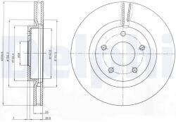 DELPHI Disc Frana Bg4109C Nissan Juke/Pulsar/Qashqai I/Rogue/Tiida/X-Trail/X-Trail Ii