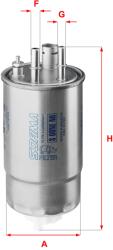 SOFIMA Filtru Combustibil S0Onenr Fiat Fiorino/Grande Punto/Punto/Punto Evo/Qubo (S0ONENR)