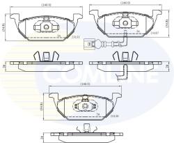 COMLINE Set Placute Frana, Frana Disc Cbp1851 Audi A1/A2/A3 Seat Altea/Ibiza Iii/Ibiza Iv