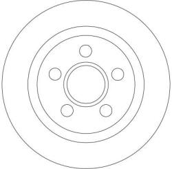 TRW Disc Frana Df4407 Ford Tourneo Connect/Transit Connect