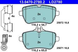 ATE Set Placute Frana, Frana Disc 13.0470-2780.2 Mercedes-Benz S-Class/Sl (13.0470-2780.2)