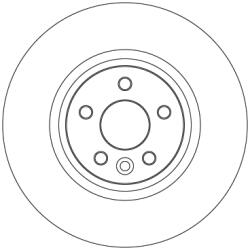 TRW Disc Frana Df6848S Jaguar E-Pace