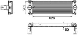 MAHLE Intercooler, Compresor Ci254000P Renault Master Pro Renault Trucks Mascott