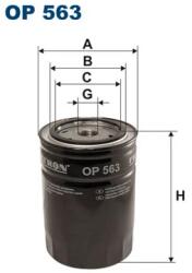 FILTRON Filtru Ulei Op563 Alfa Romeo 164/2300/6/75/90/Alfetta/Giulia/Giulietta Fendt Gt (OP563)