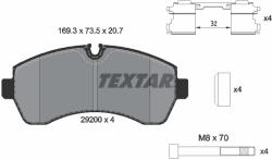 TEXTAR Set Placute Frana, Frana Disc 2920002 Freightliner Sprinter 1500 Cargo (2920002)