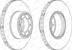 BERAL Disc Frana Bcr321A Iveco Daily Iv/Daily V/Daily Vi (BCR321A)