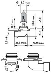 Philips Bec, Far Faza Lunga 9006Wvub1 Alpina B10/B3/B5/D10/D3 Bmw 3/5/6/7/Z3 Hyundai I30