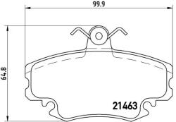 BREMBO Set Placute Frana, Frana Disc P68038 Alpine V6 Dacia Logan/Sandero Nissan Aprio