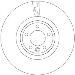 TRW Disc Frana Df6957S Land Rover Defender/Discovery V/Range Rover Iv