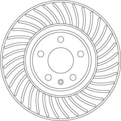 TRW Disc Frana Df6950S Audi A4 B9/A5/A6 C8/A7/Q5 (DF6950S)