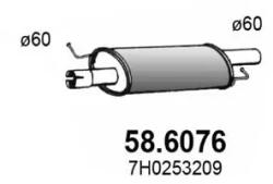 ASSO Toba Esapamet Intermediara 58.6076 Mitsubishi Lancer Vii Vw California T5