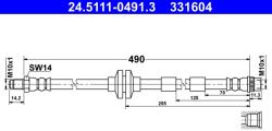 ATE Furtun Frana 24.5111-0491.3 Mercedes-Benz Citan/Citan Mixto (24.5111-0491.3)