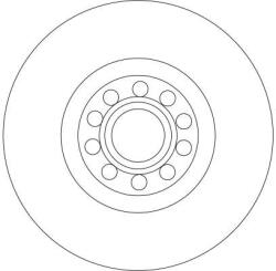 TRW Disc Frana Df4258S Audi A4 B5/A4 B6/A4 B7/A6 C5/Allroad C5 Audi (Faw) A4 B7 (DF4258S)