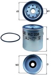KNECHT Filtru Combustibil Kc238D Chrysler Voyager / Voyager Ii/Voyager Ii Dodge Dakota (KC238D)