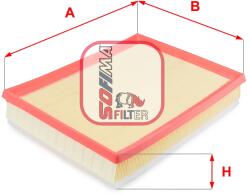 SOFIMA Filtru Aer S3292A Opel Combo/Corsa C/Meriva A/Tigra Twintop Vauxhall Corsa Mk Ii (S3292A)