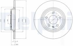 DELPHI Disc Frana Bg4081C Audi A4 B8/A5/A6 C7/A7/Q5 (BG4081C)