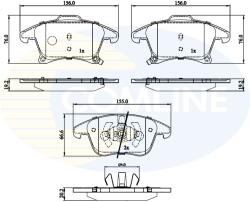 COMLINE Set Placute Frana, Frana Disc Cbp32286 Ford Galaxy Iii/Galaxy Mk Iii/Mondeo V