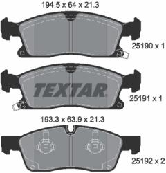 TEXTAR Set Placute Frana, Frana Disc 2519001 Jeep Grand Cherokee Iv