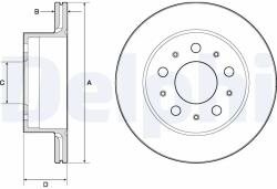 DELPHI Disc Frana Bg4796C Citroën Jumper Ii Fiat Ducato Opel Movano C Peugeot Boxer
