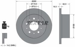 TEXTAR Disc Frana 92157403 Citroën Jumper Ii Fiat Ducato Opel Movano C Peugeot Boxer
