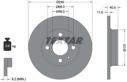 TEXTAR Disc Frana 92061103 Abarth 500 / 595 / 695/500C / 595C / 695C Alfa Romeo 145/146 (92061103)