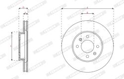 FERODO Disc Frana Ddf2982C Hyundai Accent V/Solaris/I20 Active/I20 Ii Kia Rio Iv