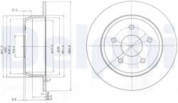DELPHI Disc Frana Bg3660 Jeep Grand Cherokee I/Grand Cherokee Ii
