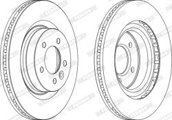 FERODO Disc Frana Ddf1432C-1 Land Rover Discovery Iii/Range Rover Sport I