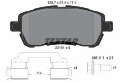 TEXTAR Set Placute Frana, Frana Disc 2219103 Ford Ka+ Iii