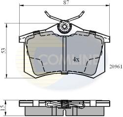 COMLINE Set Placute Frana, Frana Disc Cbp0108 Audi A4 B6/A4 B7/A6 C5 Citroën C3 Iii (CBP0108)