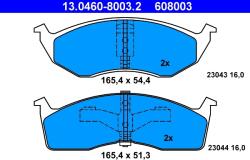 ATE Set Placute Frana, Frana Disc 13.0460-8003.2 Chrysler 300M/Concorde/Neon/Neon Ii (13.0460-8003.2)