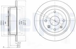 DELPHI Disc Frana Bg4091 Chevrolet Lacetti/Nubira/Optra Daewoo Gentra/Lacetti/Nubira