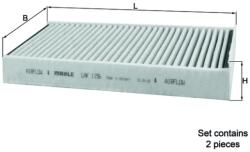 MAHLE Filtru, Aer Habitaclu Lak1156/S Bmw 1/2/2 Active/2 Active Tourer/2 Gran/X1/X2/I3 (LAK1156/S)