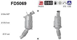 AS Filtru Funingine/Particule, Sist. De Esapament Fd5069 Bmw 1 (FD5069)