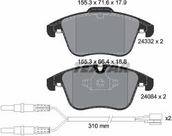 TEXTAR Set Placute Frana, Frana Disc 2433201 Citroën C5 Iii Peugeot 407/508/508 I (2433201)