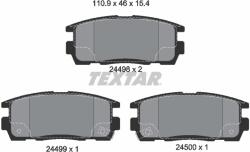 TEXTAR Set Placute Frana, Frana Disc 2449801 Chevrolet Captiva/Captiva Sport/Equinox (2449801)