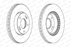 FERODO Disc Frana Ddf1619C Hyundai Coupe Ii/Sonata V/Sonata Vi/Sonata Vii/Tiburon/I30