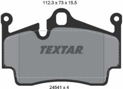TEXTAR Set Placute Frana, Frana Disc 2454101 Porsche 718 Boxster/718 Cayman/Boxster