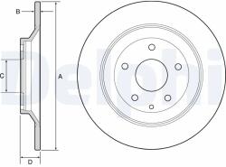 DELPHI Disc Frana Bg4567C Mazda Cx-30/Cx-5/Mx-30