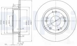 DELPHI Disc Frana Bg3964 Acura Tsx Honda Accord/Accord Vii/Accord Viii