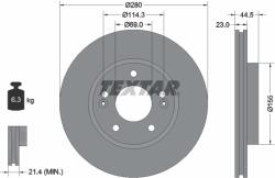 TEXTAR Disc Frana 92243103 Hyundai Creta/Elantra Iv/Elantra V/Elantra Vi/Kona/Veloster